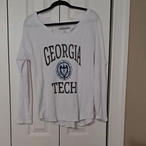 Georgia Tech White Long Sleeve Shirt